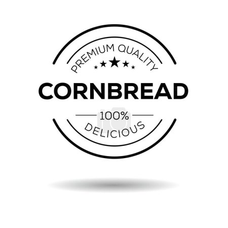 Pegatina de pan de maíz Diseño, vector de ilustración.