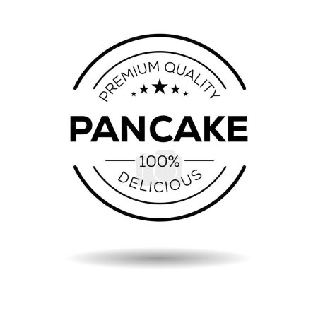 Illustration for Pancakes sticker Design, vector illustration. - Royalty Free Image