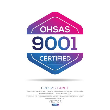 (OHSAS 9001) Arbeitsschutzmanagementsystem, Vektordarstellung.