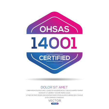 (OHSAS 14001) Arbeitsschutzmanagementsystem, Vektordarstellung.