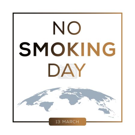 Téléchargez les illustrations : Journée sans tabac, tenue le 13 mars. - en licence libre de droit