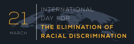 Illustration for International Day for the Elimination of Racial Discrimination, held on 21 March. - Royalty Free Image