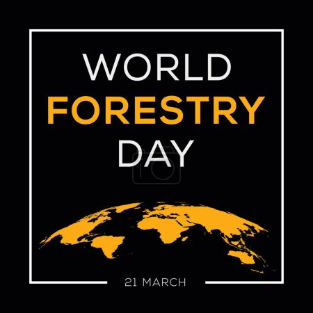 Téléchargez les illustrations : Journée mondiale de la foresterie, le 21 mars. - en licence libre de droit