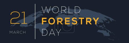 Téléchargez les illustrations : Journée mondiale de la foresterie, le 21 mars. - en licence libre de droit