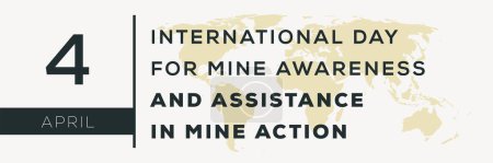 Día Internacional de la Concienciación y Asistencia sobre las Minas en la Acción contra las Minas, celebrado el 4 de abril.