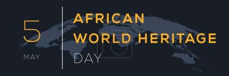 Téléchargez les illustrations : Journée africaine du patrimoine mondial, tenue le 5 mai. - en licence libre de droit