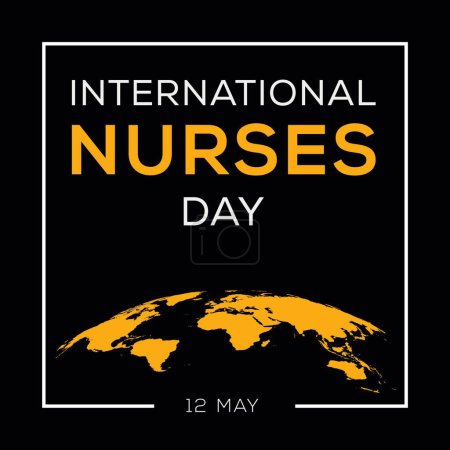 Illustration for International Nurses day, held on 12 May. - Royalty Free Image