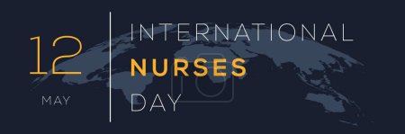 Illustration for International Nurses day, held on 12 May. - Royalty Free Image