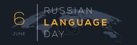 Téléchargez les illustrations : Journée de la langue russe, le 6 juin. - en licence libre de droit