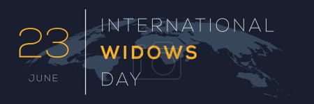 Internationaler Tag der Witwen am 23. Juni.