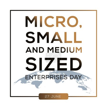 Téléchargez les illustrations : Journée des micro, petites et moyennes entreprises, tenue le 27 juin. - en licence libre de droit