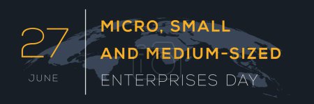 Téléchargez les illustrations : Journée des micro, petites et moyennes entreprises, tenue le 27 juin. - en licence libre de droit
