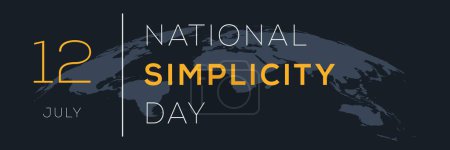Día Nacional de la Simplicidad, celebrado el 12 de julio.