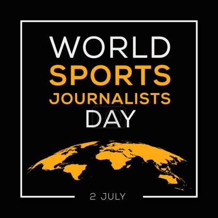 Téléchargez les illustrations : Journée mondiale des journalistes sportifs, le 2 juillet. - en licence libre de droit