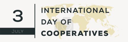 Téléchargez les illustrations : Journée internationale de la coopération, tenue le 3 juillet. - en licence libre de droit