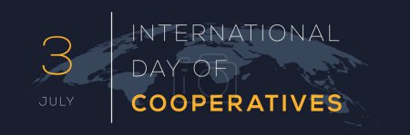 Téléchargez les illustrations : Journée internationale de la coopération, tenue le 3 juillet. - en licence libre de droit