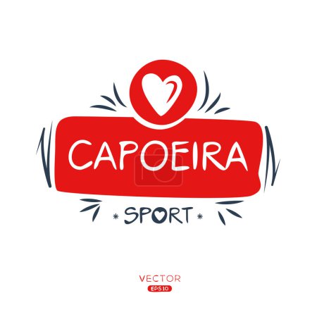 Téléchargez les illustrations : Autocollant Capoeira Sport Design. - en licence libre de droit