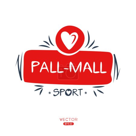 Pall-mall Sport diseño de pegatina.