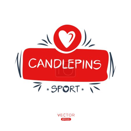 Candlepins Sport sticker Design.