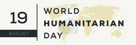 Téléchargez les illustrations : Journée mondiale de l'aide humanitaire, le 19 août. - en licence libre de droit