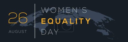 Téléchargez les illustrations : Journée de l'égalité des femmes, tenue le 26 août. - en licence libre de droit