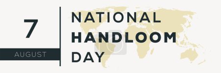 National Handloom Day, held on 7 August.