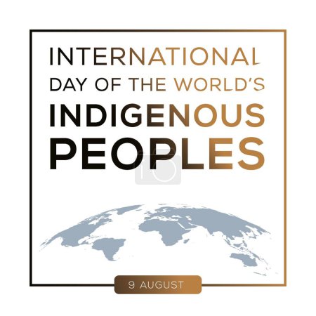 Téléchargez les illustrations : Journée internationale des peuples autochtones, tenue le 9 août. - en licence libre de droit
