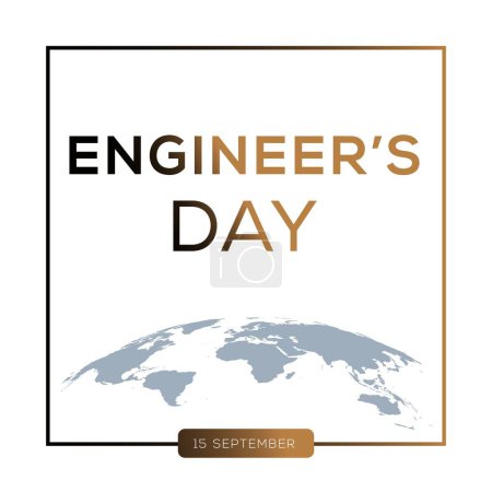 Illustration for Engineers Day, held on 15 September. - Royalty Free Image
