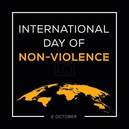 Téléchargez les illustrations : Journée internationale de la non-violence, tenue le 2 octobre. - en licence libre de droit