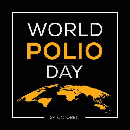 Journée mondiale de la poliomyélite, le 24 octobre.