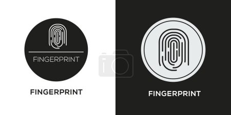 Fingerprint Icon, Vector sign.