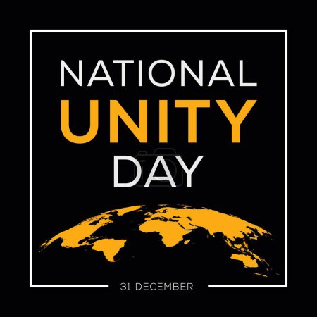 Téléchargez les illustrations : Journée de l'unité nationale, tenue le 31 décembre. - en licence libre de droit