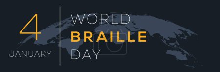 Día Mundial del Braille, celebrado el 1 de enero.