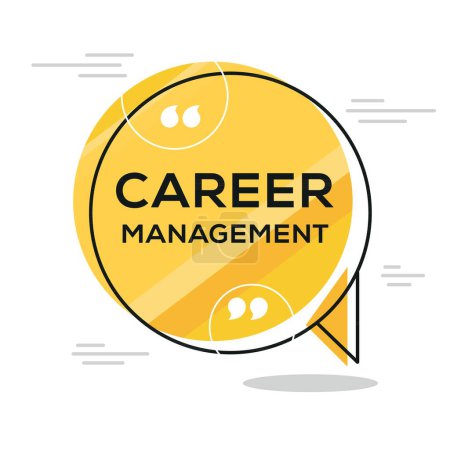 (Career management) Creative Sign design ,vector illustration.