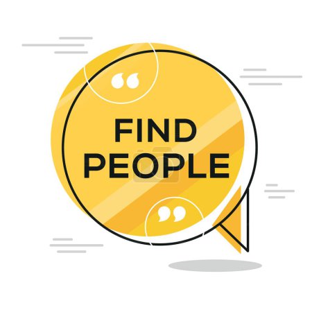 (Find people) Creative Sign design, vector illustration.
