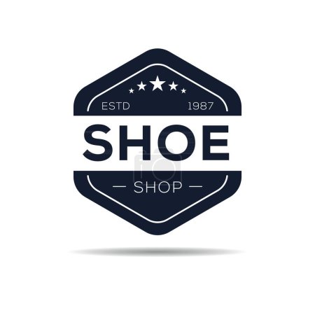 (Schuh-) Shop-Design, Vektorillustration.