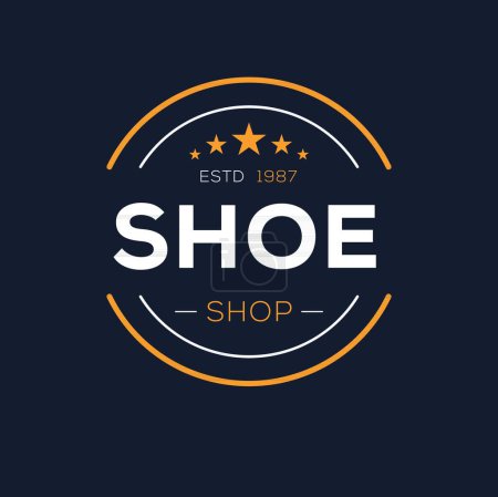 (Schuh-) Shop-Design, Vektorillustration.
