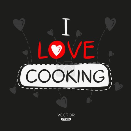 Cooking Creative label text design, It can be used for stickers and tags, T-shirts, invitations, and vector illustrations.