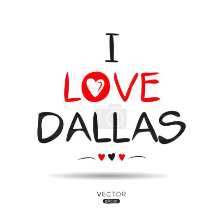 Dallas Creative label text design, It can be used for stickers and tags, T-shirts, invitations, and vector illustrations.