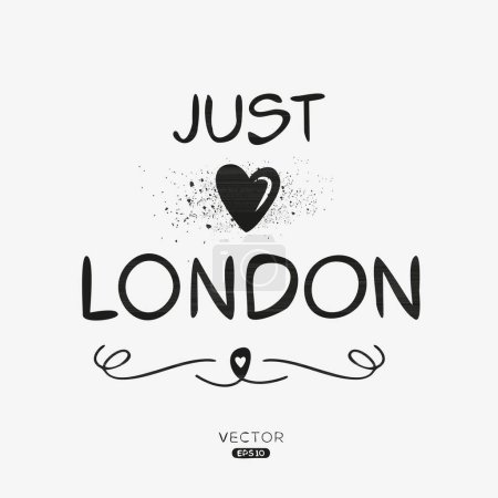 Illustration for London Creative label text design, It can be used for stickers and tags, T-shirts, invitations, and vector illustrations. - Royalty Free Image