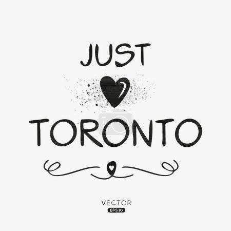 Illustration for Toronto Creative label text design, It can be used for stickers and tags, T-shirts, invitations, and vector illustrations. - Royalty Free Image