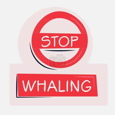 Téléchargez les illustrations : Baleine Panneau d'avertissement, illustration vectorielle. - en licence libre de droit