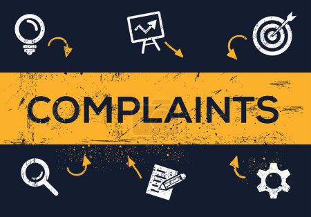 (Complaints) Design with Icons, Vector illustration.