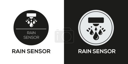 Rain Sensor Icon, Vector sign.