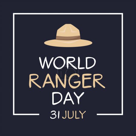 World Ranger Day, held on 31 July.
