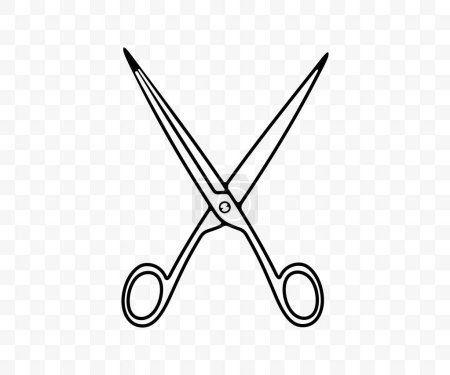Illustration for Scissors, shears, shear and pair of scissors, graphic design. Snip, hairdresser, haircut and barbershop, vector design and illustration - Royalty Free Image