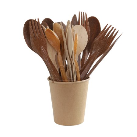 Téléchargez les photos : Cuillères et fourchettes en plastique isolées sur fond blanc - en image libre de droit