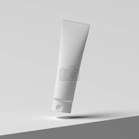 Téléchargez les photos : 3d rendering, packaging template for cream or cosmetics - en image libre de droit