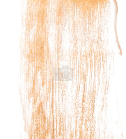 Photo for Small Fine size Sand flying blow, Golden grain wave wind. Sand Fall down abstract cloud fly. Yellow colored sand splash throwing Air. White background Isolated high speed shutter, throwing freeze - Royalty Free Image