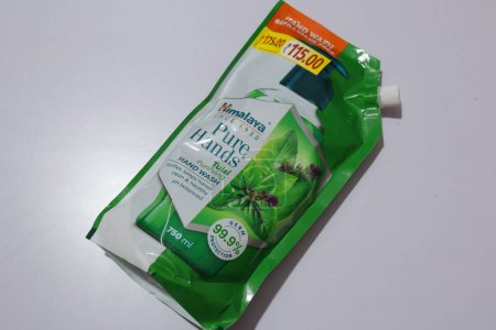 Photo for Top view of new Himalai liquid soap - Royalty Free Image